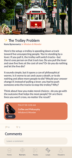 Loops feature interface